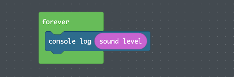 printing the sound level to the console